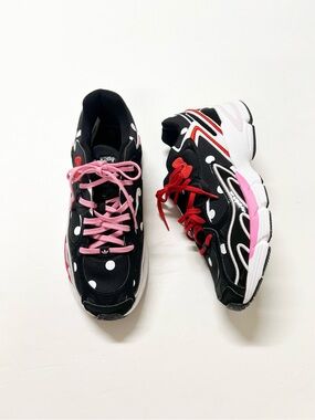 ADIDAS X Hello Kitty Sanrio Womens Black Pink Red Astir Polka Dot Sneaker US 9.5